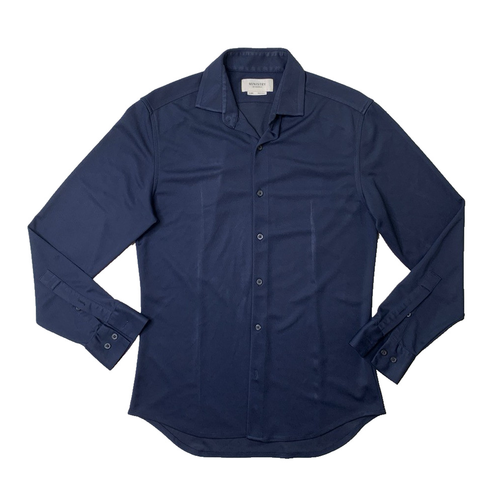 Ministry of Supply Shirt Mens S Small Windsor Slim Long Sleeve Performance Dress